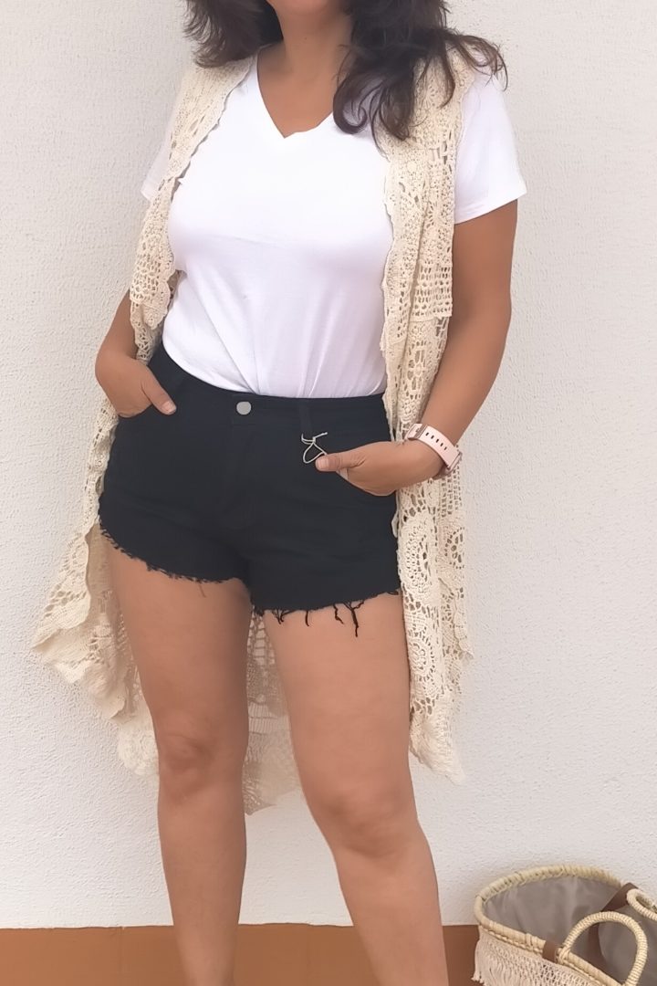 SHORT JEANS LICRA