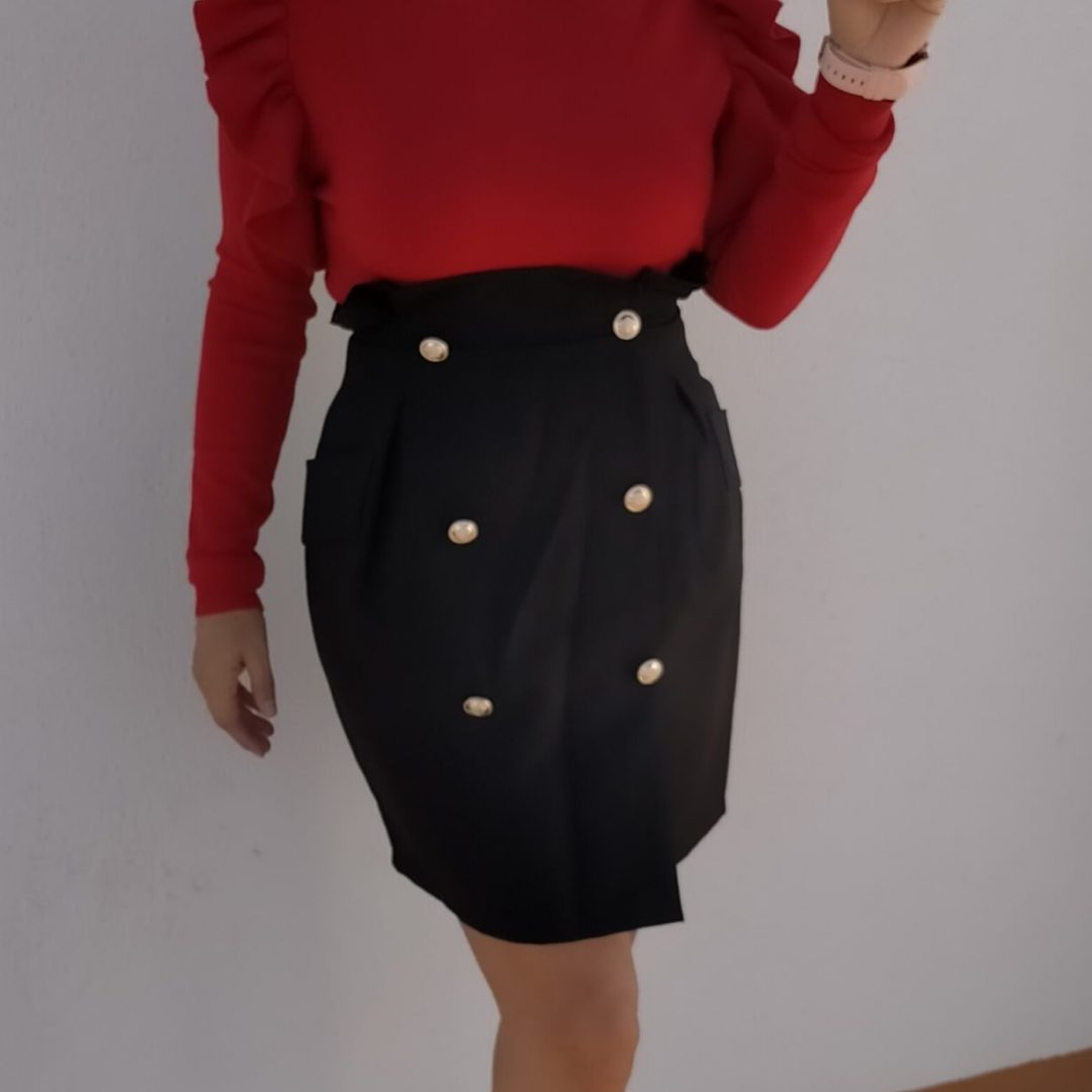 FALDA LUISA BOTONES