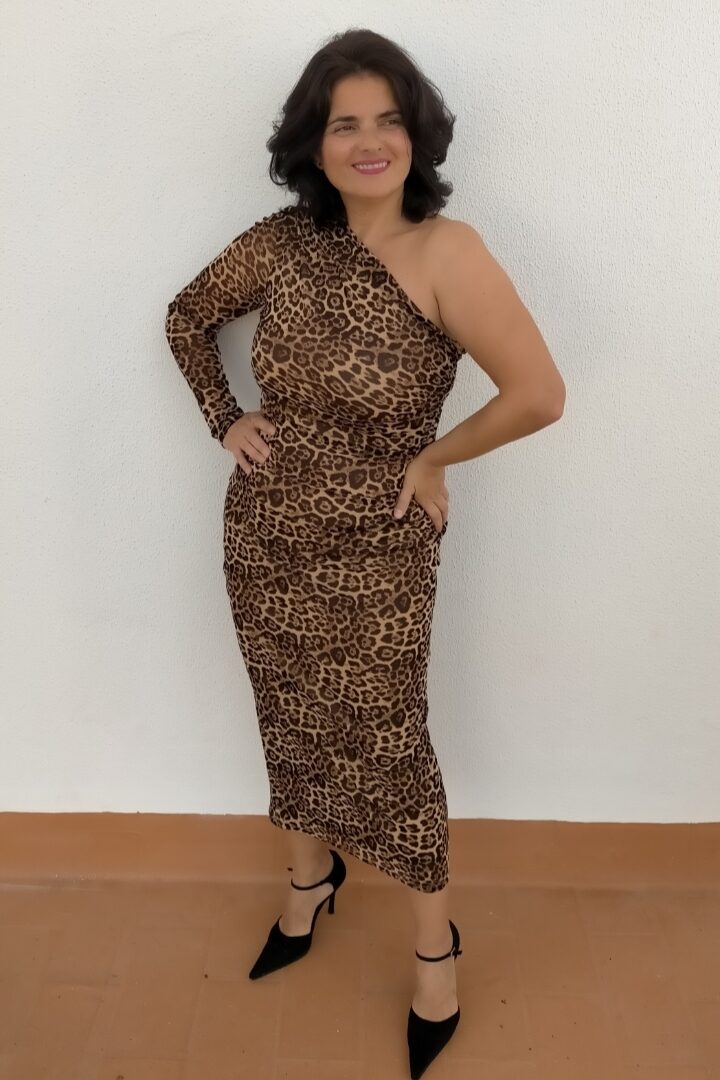 VESTIDO ANIMAL PRINT LOURDES