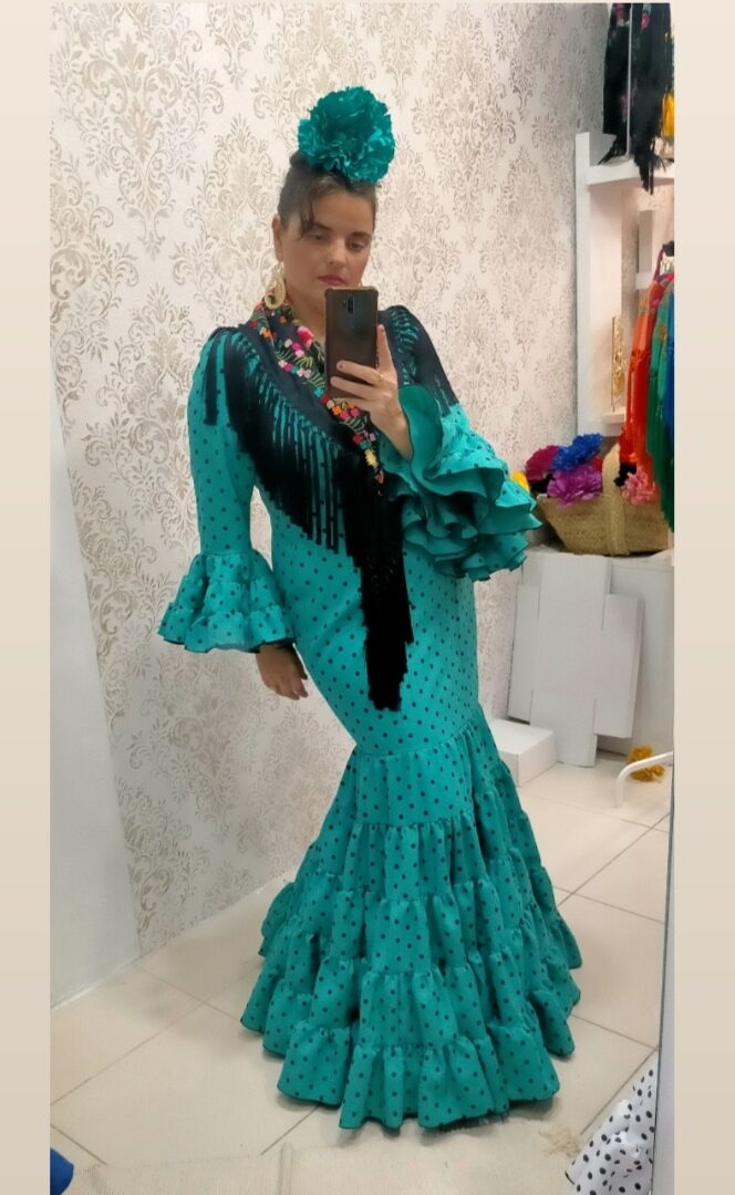 TRAJE FLAMENCA CANASTERO PERLA