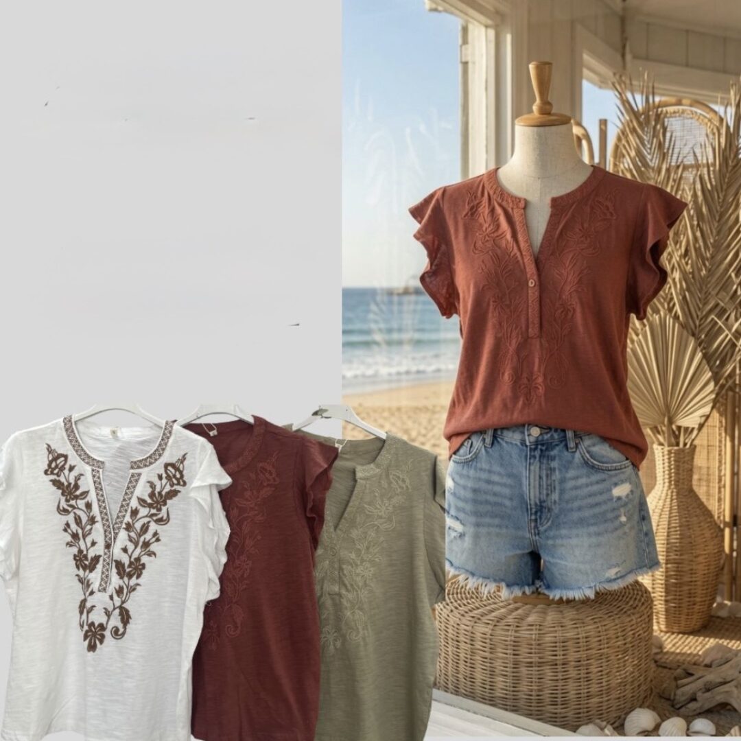 CAMISETA BORDADA LETICIA